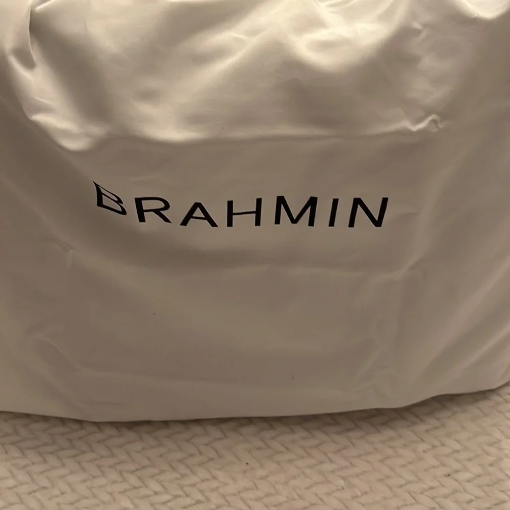 Brahmin Lena Mallard Davos Tote Medium Embossed Leather Shoulder Bag